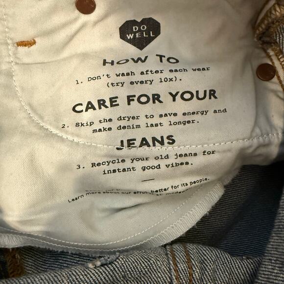 MADEWELL Women’s 25 The Perfect Vintage Jean Medium Dark Wash Straight Leg - Picture 6 of 7